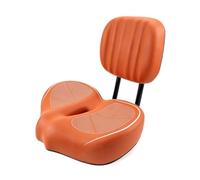 PciDinFo Asiento de Bicicleta con Respaldo Sillín Extra Ancho Sillín Ergonómico Cojín Acolchado Absorción de Impactos Espuma de Alta Resiliencia Adecuado para, MarrÓn