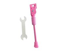 PciDinFo Bicicleta Caballete Soporte Patilla Pie Antideslizante Instalación Fácil de Hierro para Niños Compatible con Bicicletas Infantiles Ciclismo Seguro, Rosa, 18 in