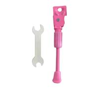 PciDinFo Bicicleta Caballete Soporte Patilla Pie Antideslizante Instalación Fácil de Hierro para Niños Compatible con Bicicletas Infantiles Ciclismo Seguro, Rosa, 16 in
