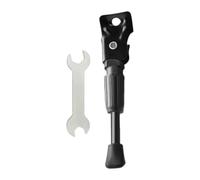 PciDinFo Bicicleta Caballete Soporte Patilla Pie Antideslizante Instalación Fácil de Hierro para Niños Compatible con Bicicletas Infantiles Ciclismo Seguro, Negro, 14 in