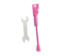 PciDinFo Bicicleta Caballete Soporte Patilla Pie Antideslizante Instalación Fácil de Hierro para Niños Compatible con Bicicletas Infantiles Ciclismo Seguro, Rosa, 20 in