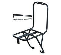 PciDinFo Bike Front Cargo Rack Fabricado en Aleación de Aluminio Portaequipaje Delantero Multifuncional para Bicicleta Instalación Sencilla Y Estable Apto para, Negro