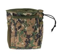 PciDinFo Bolsa Táctica MOLLE con Cordón Ajustable y Doble Bolsillo Lateral Confeccionada en Nailon 600D Fácil de Adecuada para, Woodland Digital Camo