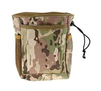 PciDinFo Bolsa Táctica MOLLE con Cordón Ajustable y Doble Bolsillo Lateral Confeccionada en Nailon 600D Fácil de Adecuada para, CP Camo