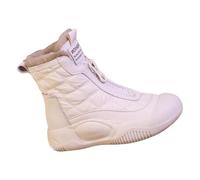 PciDinFo Botas de Nieve Mujer Botines Antideslizantes Caña Media Zapatos Impermeables Calzado Invierno PU Forrados Adecuado para Excursiones Paseos Cam, Beige UE 38