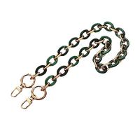 PciDinFo Cadena para Bolso Correa Removible de Acrílico Asa de Bolso Bandolera Accesorios para Manualidades Moderno Portátil Adecuada para Viaje Y Paseo, Verde 60cm, Individual