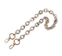 PciDinFo Cadena para Bolso Correa Removible de Acrílico Asa de Bolso Bandolera Accesorios para Manualidades Moderno Portátil Adecuada para Viaje Y Paseo, Gris 60cm, Individual