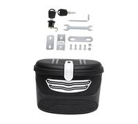 PciDinFo Canasta para Bicicleta Eléctrica Impermeable con Contenedor de Almacenamiento Caja Trasera Organizadora para Casco Y Artículos Diversos, Black White S
