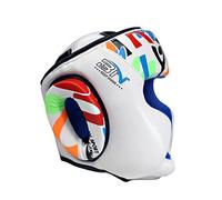PciDinFo Casco de Boxeo Protector Juvenil para Artes Marciales MMA Kickboxing con Ventilación Forro y Diseño Cómodo Adecuado para Clases y, Blanco S