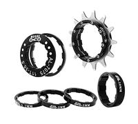 PciDinFo Cassette de Bicicleta 1 Velocidad Piñón Sprocket Adaptador Engranaje de Aleación Resistente Antióxido Adecuado para Conversión de Eje Libre