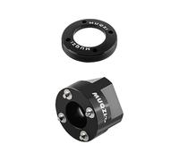 PciDinFo Crank Arm Cap Removedor Extractor Profesional Herramienta Quitar Bielas Autoextraíble Estructura Sólida Aluminio Adecuado para Aficionados Ciclismo Re, Negro con Funda