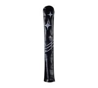 PciDinFo Cubierta de Palos de Golf Funda de Bastones de Entrenamiento Protector de Cabeza de Varilla Estuche de Accesorios Material PU Y Bordado, Negro