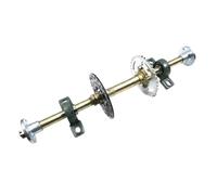 PciDinFo Eje Trasero Go Kart Eje Transmisor Eje Ensamble Eje Sólido con Soporte de Freno Integrado y Múltiples Longitudes Adecuado para Proyectos DIY y Reparación de Karts, 61CM, Brida De 5 Pulgadas