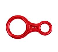 PciDinFo Figura 8 Dispositivo de Descenso Compuesto por Descensor Anillo para Rápel Equipo de Protección Y Dispositivo de con Carga Máxima de 35KN Ad, Rojo