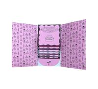 PciDinFo Libro de Tarjetas Portatarjetas Carpeta de Recuerdos Cuaderno Extraíble Diseño Manualidad Papel Adecuado para Reuniones Familiares Universitarias, Rosa