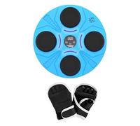 PciDinFo Máquina de Boxeo Musical Almohadilla Electrónica de Golpes Tablero de Entrenamiento Montado en Pared Panel Luminoso Material PU para Niños Adultos Ade, Azul