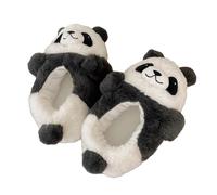 PciDinFo Pantuflas Panda Peluche Zapatillas de Invierno Zapatos Antideslizantes Forro Grueso Diseño Acolchado Calentito Adecuadas para Sala de Estar Habitación, 27cm