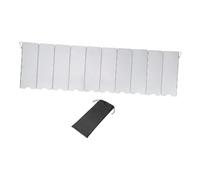 PciDinFo Parabrisas para Estufa de Camping, Protector contra El Viento para Quemador de Gas, Parabrisas para Estufa de Exterior, Bloqueador de Viento para Camp, 10 Platos