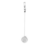 PciDinFo Retractor de Pasador Plateado para Pesca, Tope de Acero Inoxidable