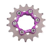 PciDinFo Single Speed Cassette para Bicicletas con Engranaje Único Espaciadores Anillo Final Y Anillo de Bloqueo Diseño Ligero en Aleación Adecuado para Ciclis, 18T