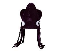 PciDinFo Sombrero Calamar con Tentáculos Llamativos Y para Disfraces de Fotografía Gorro para Festivales Terciopelo Agradable a, Violeta Negra