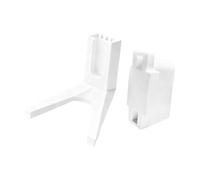 PciDinFo Soporte de Pedal para Bicicleta Base de Montaje para Bicicleta Estante de Aparcamiento Portátil Material PP Instalación Rápida Estructura Sólida, Blanco