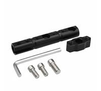 PciDinFo Soporte para Espejo de Motocicleta Extensión de Manillar de Aluminio Aleación T6063 Bracket de Instalación Versátil Adecuado para Motocicletas , Negro