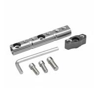 PciDinFo Soporte para Espejo de Motocicleta Extensión de Manillar de Aluminio Aleación T6063 Bracket de Instalación Versátil Adecuado para Motocicletas , Oro Titanio