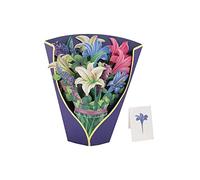 PciDinFo Tarjeta de Felicitación de Flores en Relieve 3D sobre de Material Espacio para Escritos Diseño Exclusivo Adecuada para Boda Cumpl, Estilo B