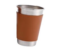 PciDinFo Taza de Café para Acampar, Taza para Beber Agua, Taza Americana Ligera Apilable de Acero Inoxidable, Taza de Té para Viajes, Pesca, Escalada, 400ml