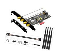 PCIE 1X - Placa adaptadora para convertir WiFi Card 6 para ordenador 3G Networking Converter