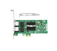 PCIe 2 Port Gigabit Ethernet Network Card Adapter I82576 Chip RJ45 Server for Desktop PC Windows 10/11, and Linux