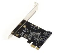 PCIe 3.0: Controlador SATA 6GB 2 Puertos Chipset JMB582 - Alto Bajo Perfil