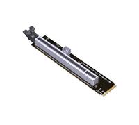 PCIe 4.0 X4 M.2 Key-M to PCI-E X4 X16 Riser Adapter Card PCB Board Power Adapter for NVMe M.2 2260 2280 SSD