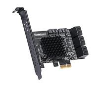 PCIE a 8 puertos SATA3.0 Adaptador de tarjeta de expansión PCI-E Tarjetas adaptadoras PCI-E Operaciones estables Placa de expansión fácil de usar