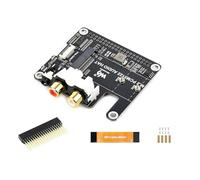 PCIe a M.2 HAT con extensión de audio I2S compatible con Raspberry Pi 5, compatible con unidad de estado sólido de protocolo NVMe o módulo AI M.2 M Key, conector de auriculares integrado de 3.5 mm y