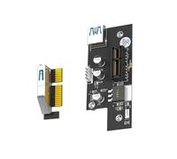 PCIE - Adaptador convertidor de tarjeta elevadora LED USB 3.0 con almohadilla de pie para minería de fácil instalación