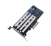 PCIE - Adaptador de disco de estado sólido a PCIe4.0 elevadores de tarjeta de expansión con soporte para adaptador NVMe de disco de estado sólido 2230 2242 2260 2280