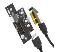 PCIE - Cable extensor horizontal USB 3.0 para conexión eficiente de computadora y oficina, tarjeta de expansión de escritorio