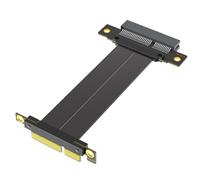 PCIE Cable PCIE4.0 Tarjeta elevadora de 180 grados a 90 grados de extensión plana para placa base, adaptador de extensión