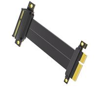 PCIE Cable PCIE4.0 Tarjeta elevadora de 90 grados a 180 grados, cable de extensión plano, adaptador convertidor PCIE
