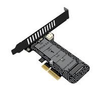 PCIe Expansion Card - 64gbps Hard Disk Adapter, Desktop Computer Interface, High Speed Data Transfer Controller | Workstation Pc Network Cable Connection Upgrade For Storage Peripherals