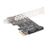 Pcie Pci Express A Sata3.0 2 Puertos Iii 6G Adaptador de Tarjeta de Controlador de Expansión