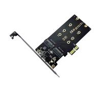 Pcie - Tarjeta adaptadora de disco sólido de 2 puertos para placa base de computadora