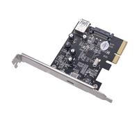 PCIE - Tarjeta adaptadora de interfaces con control USB 3.1 ASM1142 de 10 Gbps para computadoras de escritorio, transferencia rápida de datos y manejo de contenido multimedia