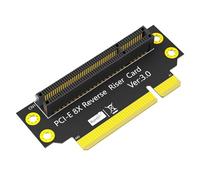PCIE - Tarjeta elevadora de 8 x 90 grados inversa macho a hembra para servidores, dirección de instalación hacia la CPU, altura de 32 mm, tarjeta de expansión de servidores