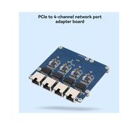 PCIe to 4-Channel Ethernet Adapter Board for Raspberry Pi 5 Driver-Free Plug and for Raspberry Pi OS 2.5G