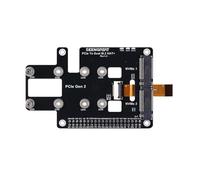 PCIe to Dual M.2 NVMe SSD Hat+ Adapter for Raspberry Pi 5, Supports 2280/2260/2242/2230 NVMe Drives, PCIe x1 Gen2, NVMe Boot Storage Expansion Board