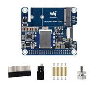 PCIe to M.2 NVMe SSD and PoE Hat+ (C) for Raspberry Pi 5, Supports 2230/2242 SSD, Gen3 Speed, USB Boot, Power Over Ethernet IEEE 802.3af/at, Plug and Play NVMe Expansion Board