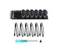 PCIE to SATA 6Gpbsx6-Port Expansion Card+SATA Cable PCI-E Riser Card